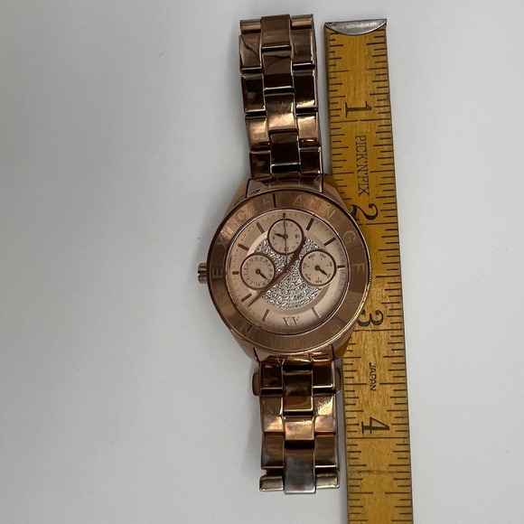Armani Exchange AX5153 Rose Gold Crystal Dial Watch – New Battery – Working - Picture 7 of 7